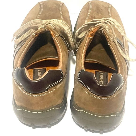 Men's Brown Leather Sneakers - Picture 4 of 6